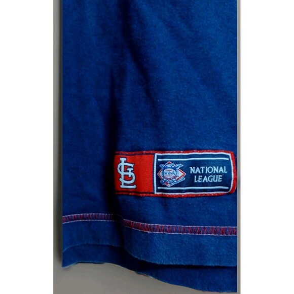 St. Louis Cardinals MLB T-Shirt Men’s XL Navy Red Embroidered Logo Baseball Tee - Picture 5 of 9